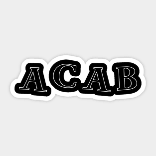 Acab Sticker